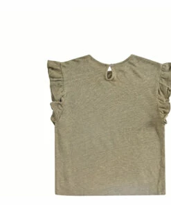 Best Sale 🤩 Hermance Linen T-Shirt Khaki Louise Misha Fashion Teen, Baby, Children 😍 -Outlet Kids' Fashion Store hermance linen t shirt khaki louise misha fashion teen baby children 4
