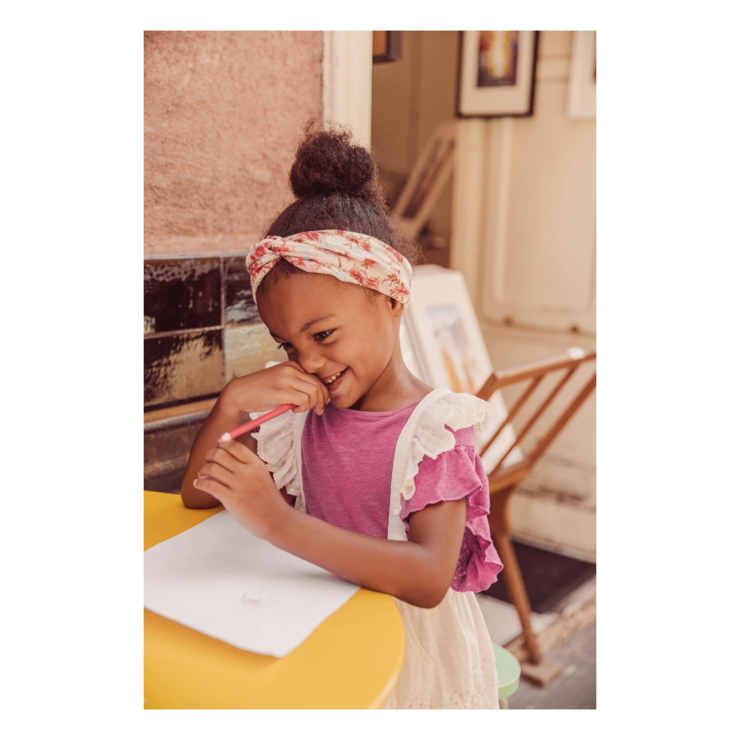 Top 10 ✔️ Hermance Linen T-Shirt Raspberry red Louise Misha Fashion Teen, Baby, Children ❤️ 2 Top 10 ✔️ Hermance Linen T-Shirt Raspberry red Louise Misha Fashion Teen, Baby, Children ❤️ - Image 2