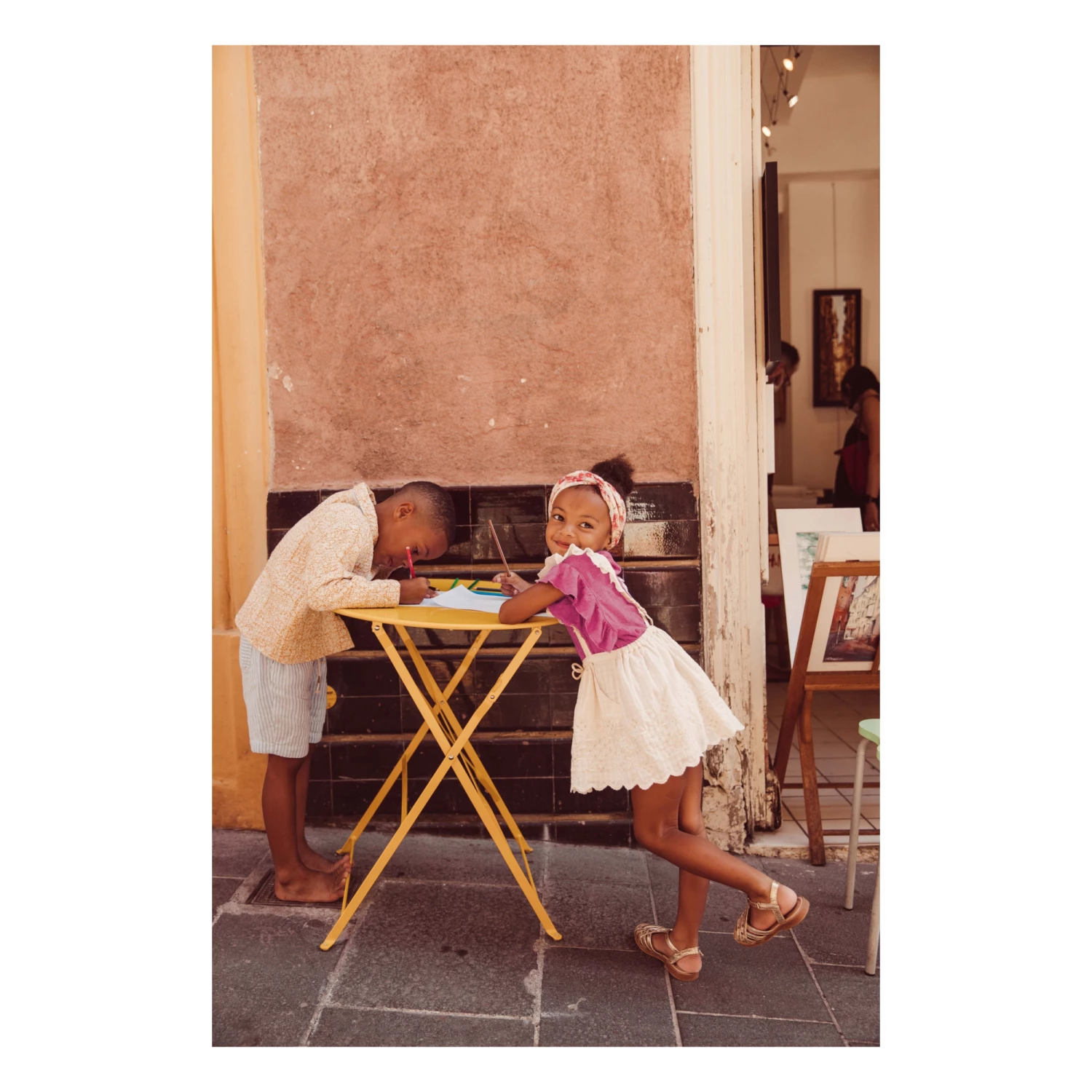 Top 10 ✔️ Hermance Linen T-Shirt Raspberry red Louise Misha Fashion Teen, Baby, Children ❤️ 3 Top 10 ✔️ Hermance Linen T-Shirt Raspberry red Louise Misha Fashion Teen, Baby, Children ❤️ - Image 3