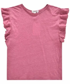 Top 10 ✔️ Hermance Linen T-Shirt Raspberry red Louise Misha Fashion Teen, Baby, Children ❤️
