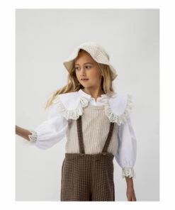 Best Sale ✔️ Heves Organic Cotton Waffle Hat Ecru Yoli & Otis Fashion Children 🤩 -Outlet Kids' Fashion Store heves organic cotton waffle hat ecru yoli otis fashion children 2