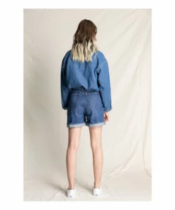 Hot Sale 💯 High Rise Cherryl Shorts Denim Finger in the nose Fashion Teen, Children 🌟 -Outlet Kids' Fashion Store high rise cherryl shortshigh rise cherryl shorts denim finger in the nose fashion teen children 2