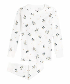 Outlet 🔥 Holly Print Pyjama Set White Petit Lem Fashion Children ✔️