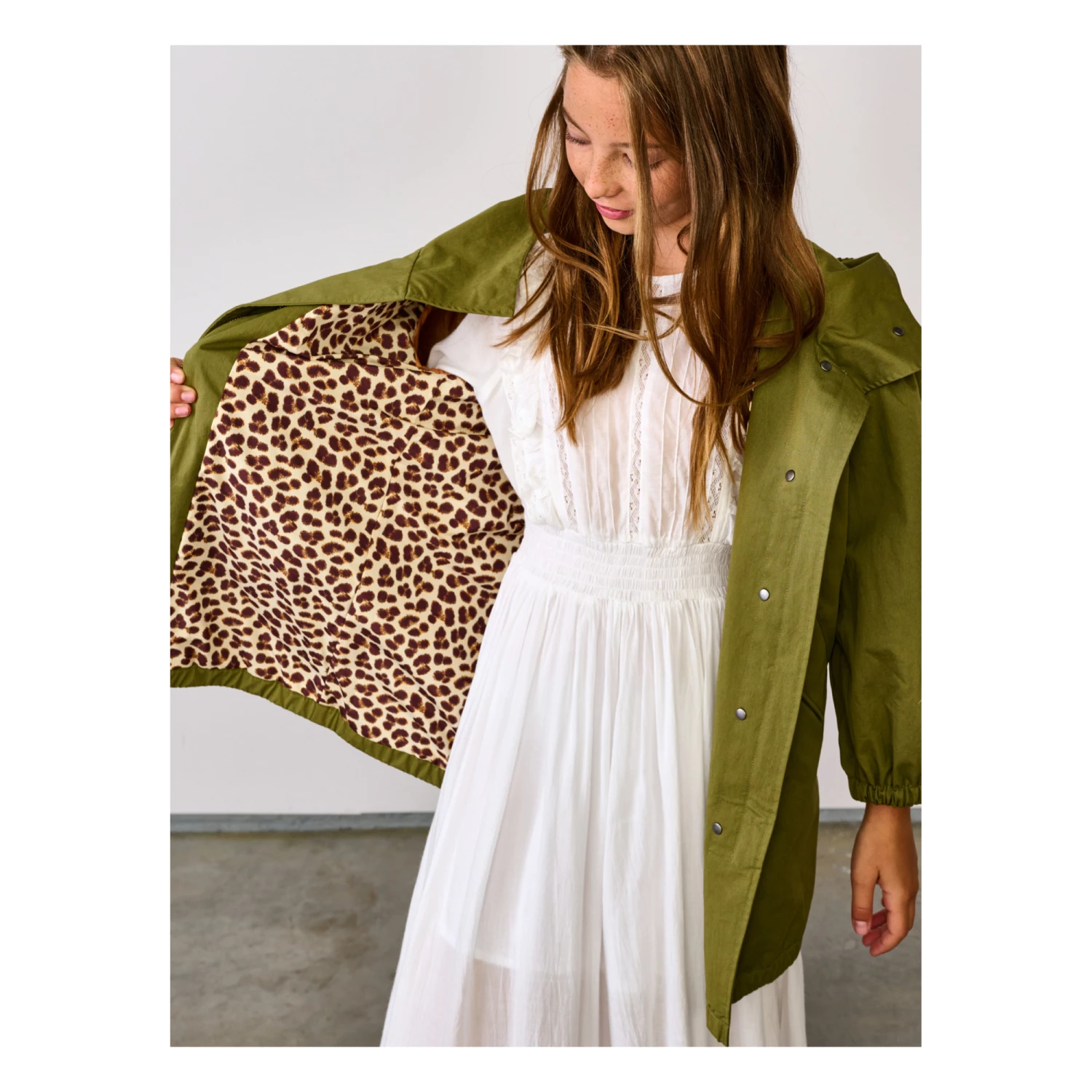 Wholesale ❤️ Hortense Coat Khaki Bellerose Fashion Teen, Children ⌛ 4 Wholesale ❤️ Hortense Coat Khaki Bellerose Fashion Teen, Children ⌛ - Image 4