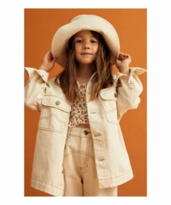 Wholesale 🎁 Howel Denim Jacket Ecru the new society Fashion Teen, Children 😍 -Outlet Kids' Fashion Store howel denim jacket ecru the new society fashion teen children 2