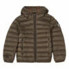 Hot Sale ✔️ Hugo Hooded Down Jacket Taupe brown Jott Fashion Teen, Children ❤️
