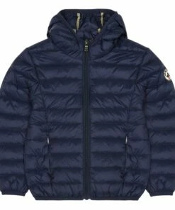 Promo 🎁 Hugo Hooded Down Jacket Midnight blue Jott Fashion Teen, Children 🤩