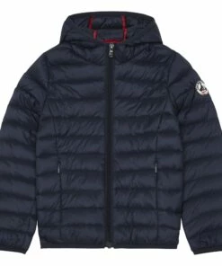 Top 10 ✔️ Hugo Light Hooded Down Jacket Navy blue Jott Fashion Teen, Children ⌛