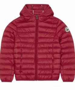 Wholesale ✔️ Hugo Light Hooded Down Jacket Red Jott Fashion Teen, Children 🎁