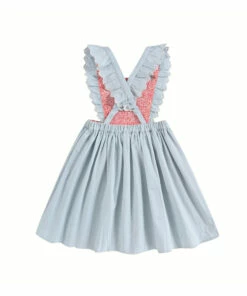 Promo 🧨 Huguette Apron 👗 Dress Light blue Louise Misha Fashion Children 💯 -Outlet Kids' Fashion Store huguette apron dress light blue louise misha fashion children 6