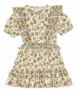 Outlet 😀 Indiana Mini 👗 Dress Off white the new society Fashion Teen, Children 👏