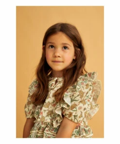 Promo 💯 Indiana Short Sleeve Blouse Off white the new society Fashion Teen, Children ✨ -Outlet Kids' Fashion Store indiana short sleeve blouse off white the new society fashion teen children 2