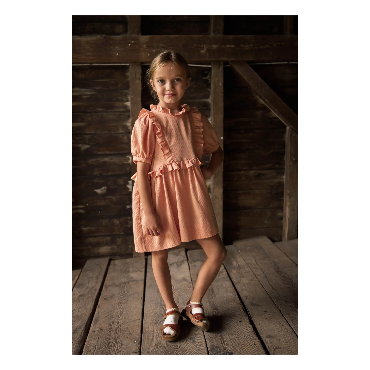 Hot Sale π Inga π Dress Peach Soor Ploom Fashion Children π€© 2 Hot Sale π Inga π Dress Peach Soor Ploom Fashion Children π€© - Image 2