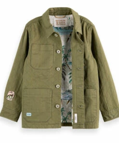 Cheapest 🎁 Jacket Khaki Scotch & Soda Fashion Teen, Children 🧨 -Outlet Kids' Fashion Store jacket khaki scotch soda fashion teen children 2