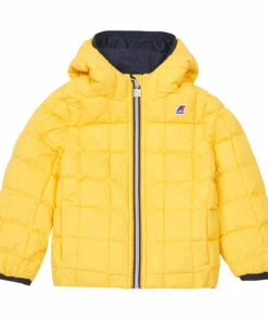 Brand new ✔️ Jacques Thermo Plus 2 Reversible Puffer Jacket Yellow K-way Fashion Teen, Children 🧨