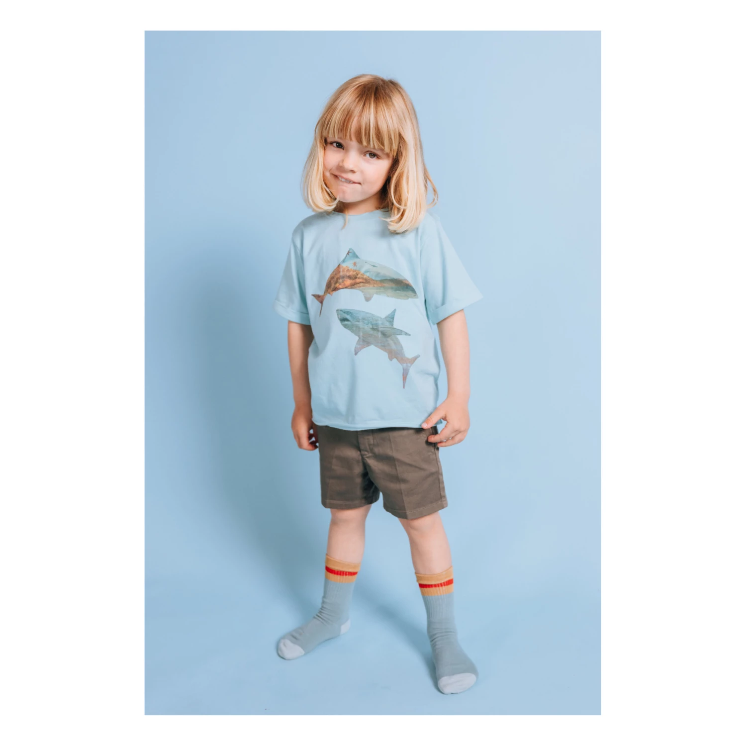 Wholesale ๐คฉ Jaden Organic Cotton T-shirt Blue Soft Gallery Fashion Teen, Children ๐ 2 Wholesale ๐คฉ Jaden Organic Cotton T-shirt Blue Soft Gallery Fashion Teen, Children ๐ - Image 2