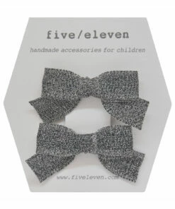 Budget 👏 Japanese Hairslides - Set of 2 Black Five / Eleven Fashion Children 🛒
