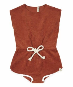 Best Pirce 🔥 Joa Organic Terry Cloth Jumpsuit Camel Bonnie & The Gang Fashion Baby, Children 🛒