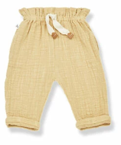 Flash Sale 💯 Joana Double Cotton Muslin Joggers Yellow 1+ in the family Fashion Baby, Children 💯