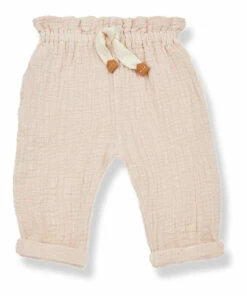 Budget 🤩 Joana Double Cotton Muslin Trousers Pale pink 1+ in the family Fashion Baby, Children ❤️