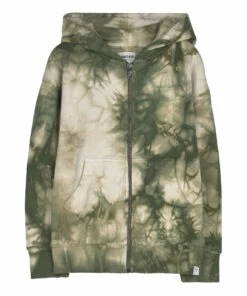 Best Sale ๐งจ Joel Zip-Up Tie-Dye Hoodie Green Finger in the nose Fashion Teen, Children ๐