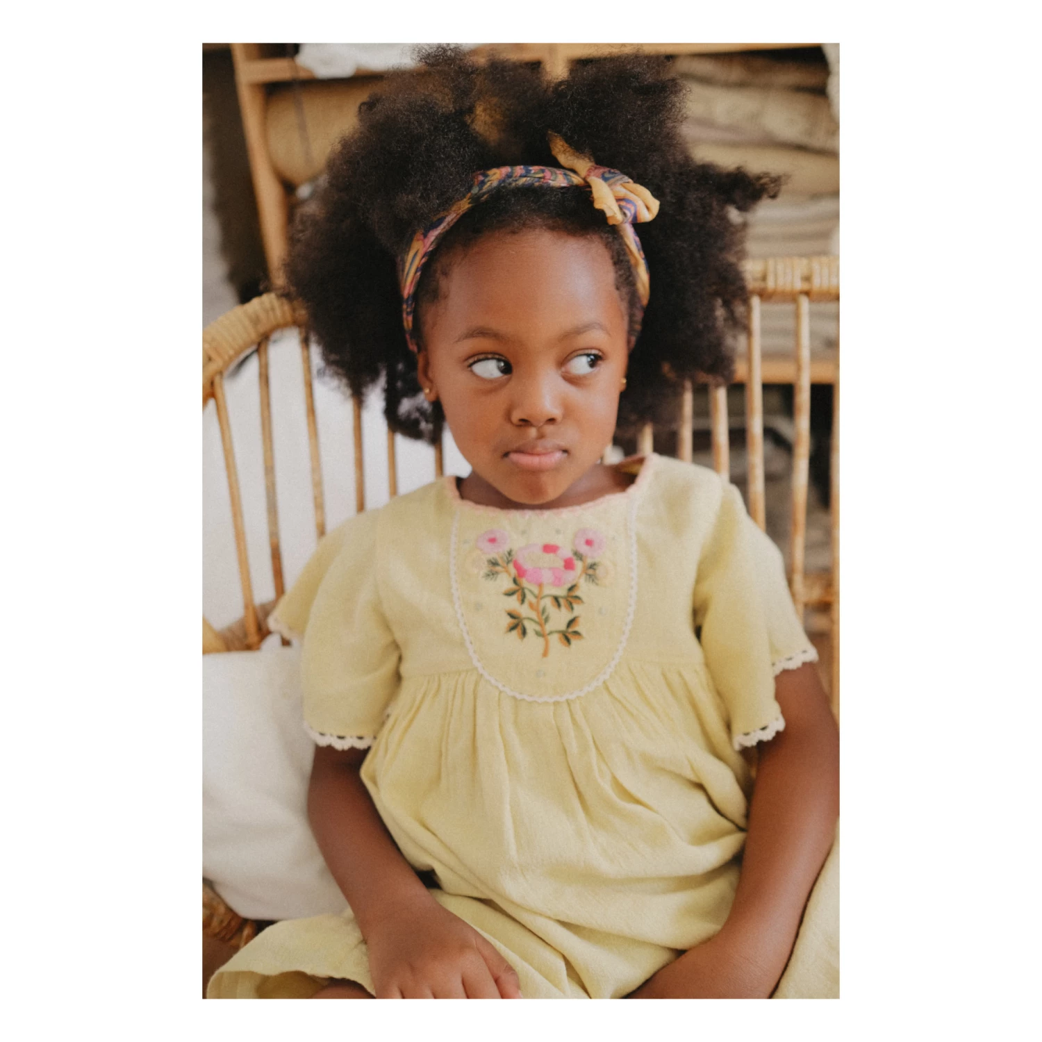 Flash Sale 🌟 Johanna Organic Cotton Muslin 👗 Dress Pale yellow Louise Misha Fashion Children 👍 2 Flash Sale 🌟 Johanna Organic Cotton Muslin 👗 Dress Pale yellow Louise Misha Fashion Children 👍 - Image 2
