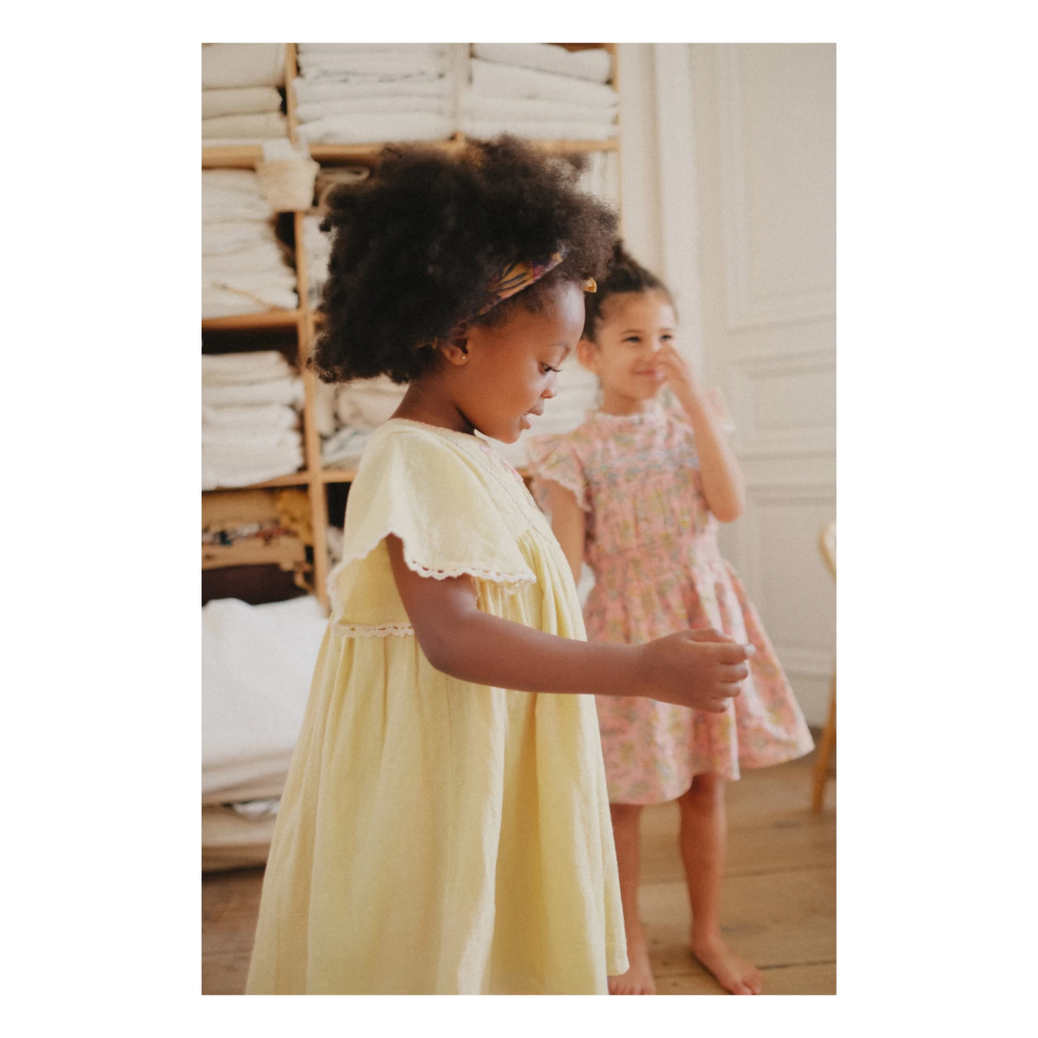 Flash Sale 🌟 Johanna Organic Cotton Muslin 👗 Dress Pale yellow Louise Misha Fashion Children 👍 5 Flash Sale 🌟 Johanna Organic Cotton Muslin 👗 Dress Pale yellow Louise Misha Fashion Children 👍 - Image 5