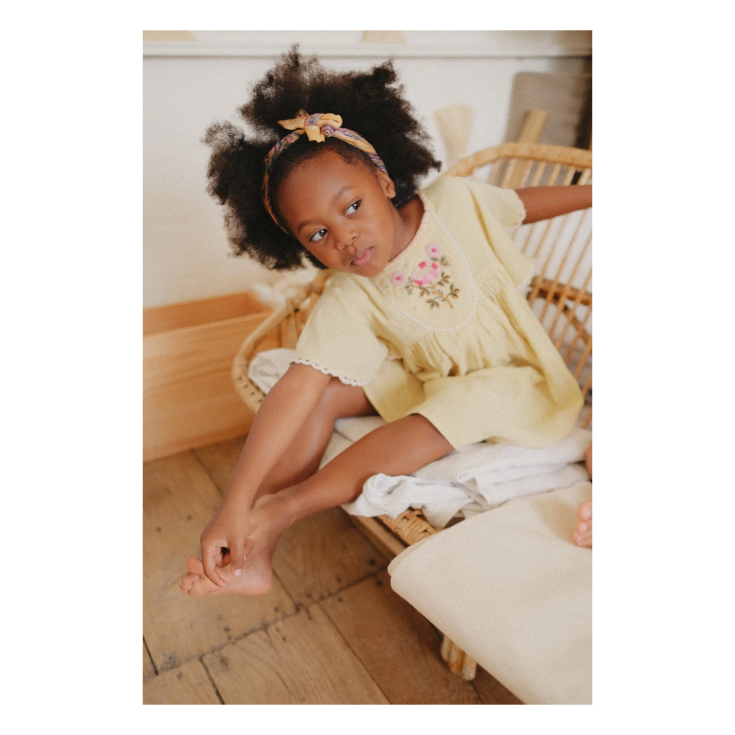 Flash Sale 🌟 Johanna Organic Cotton Muslin 👗 Dress Pale yellow Louise Misha Fashion Children 👍 7 Flash Sale 🌟 Johanna Organic Cotton Muslin 👗 Dress Pale yellow Louise Misha Fashion Children 👍 - Image 7