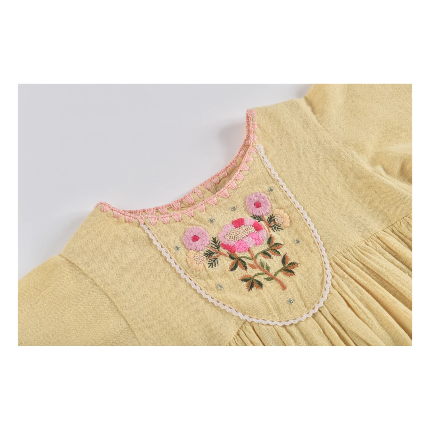 Flash Sale 🌟 Johanna Organic Cotton Muslin 👗 Dress Pale yellow Louise Misha Fashion Children 👍 8 Flash Sale 🌟 Johanna Organic Cotton Muslin 👗 Dress Pale yellow Louise Misha Fashion Children 👍 - Image 8