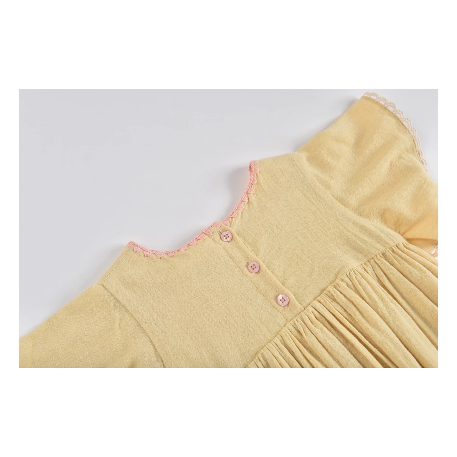 Flash Sale 🌟 Johanna Organic Cotton Muslin 👗 Dress Pale yellow Louise Misha Fashion Children 👍 9 Flash Sale 🌟 Johanna Organic Cotton Muslin 👗 Dress Pale yellow Louise Misha Fashion Children 👍 - Image 9