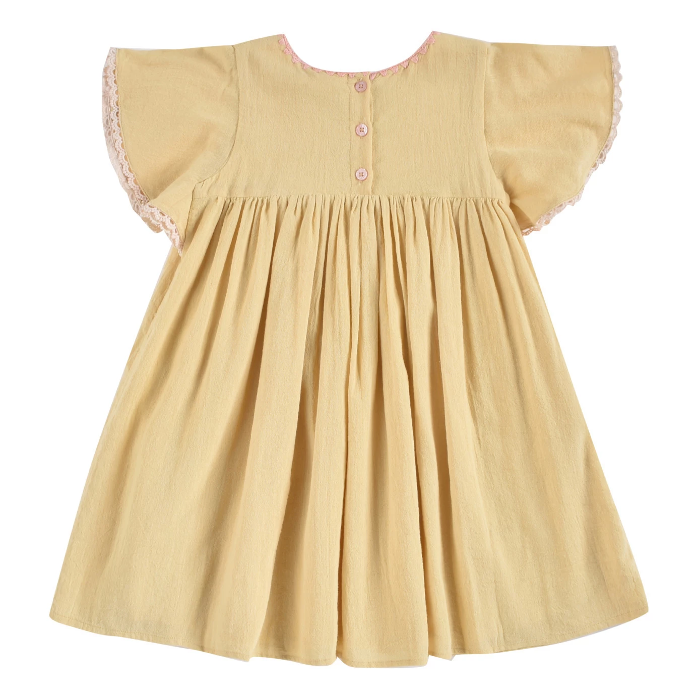 Flash Sale 🌟 Johanna Organic Cotton Muslin 👗 Dress Pale yellow Louise Misha Fashion Children 👍 10 Flash Sale 🌟 Johanna Organic Cotton Muslin 👗 Dress Pale yellow Louise Misha Fashion Children 👍 - Image 10