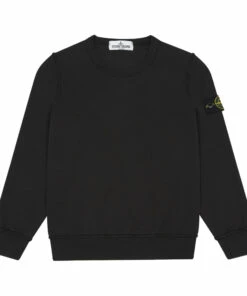 Discount 🌟 Jumper Black Stone Island Fashion Teen, Children ⌛