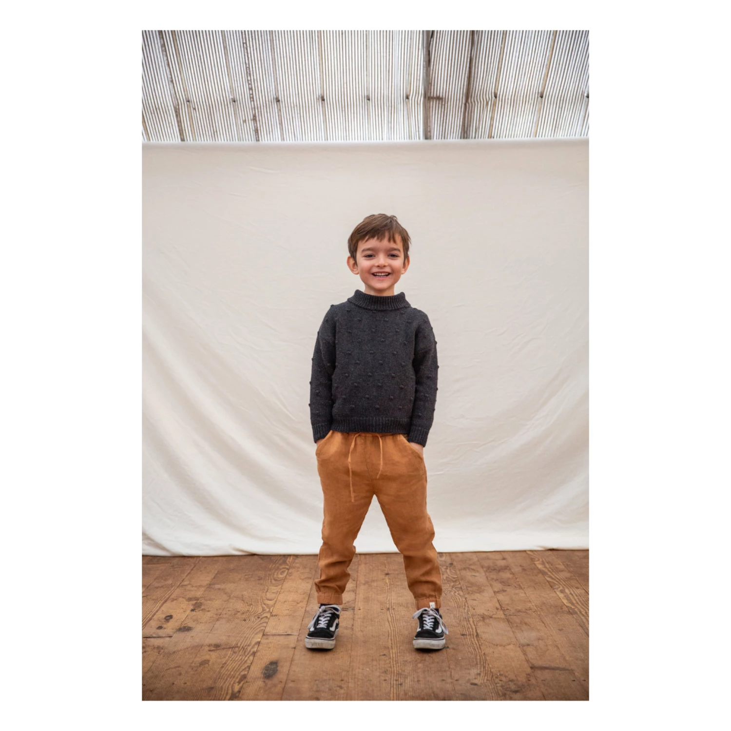 Coupon ๐ June Recycled Knit Jumper Charcoal grey Matona Fashion Children โจ 2 Coupon ๐ June Recycled Knit Jumper Charcoal grey Matona Fashion Children โจ - Image 2