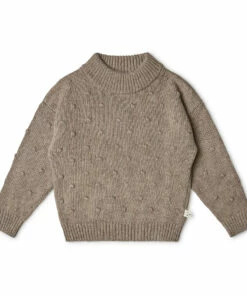 Cheap 😀 June Recycled Knit Jumper Taupe brown Matona Fashion Children 🌟