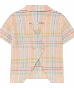 Budget 😀 Kangaroo Blouse Pale pink The Animals Observatory Fashion Children 🔥 -Outlet Kids' Fashion Store kangaroo blouse pale pink the animals observatory fashion children 3