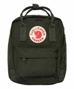 Buy 👏 Kanken Mini Backpack Dark green Fj&auml;llr&auml;ven Fashion Children 🌟