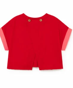 Cheapest ✔️ Kawaii Blouse Red Little Creative Factory Fashion Teen, Children 🔔 -Outlet Kids' Fashion Store kawaii blouse red little creative factory fashion teen children 4