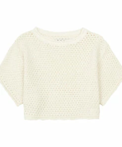 Best Pirce 🛒 Kawaii Cropped Jumper Ecru Little Creative Factory Fashion Teen, Children 💯