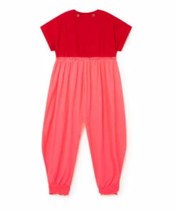 Buy 😍 Kawaii Two-Tone Jumpsuit Red Little Creative Factory Fashion Teen, Children 🛒 -Outlet Kids' Fashion Store kawaii two tone jumpsuit red little creative factory fashion teen children 5