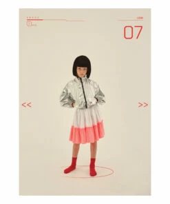 Flash Sale 👏 Kawaii Two-Tone Maxi Skirt Ecru Little Creative Factory Fashion Teen, Children 🎉 -Outlet Kids' Fashion Store kawaii two tone maxi skirt ecru little creative factory fashion teen children 2