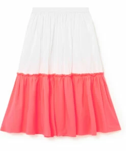 Flash Sale 👏 Kawaii Two-Tone Maxi Skirt Ecru Little Creative Factory Fashion Teen, Children 🎉 -Outlet Kids' Fashion Store kawaii two tone maxi skirt ecru little creative factory fashion teen children 4