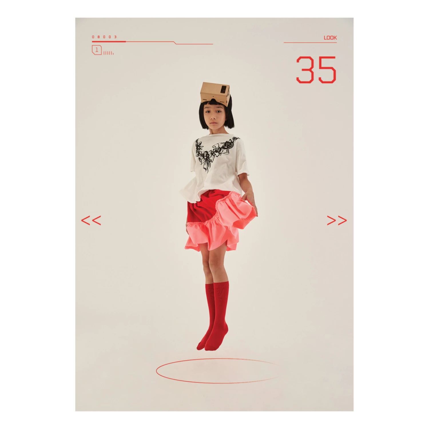 Flash Sale โญ Kawaii Two-Tone Skirt Red Little Creative Factory Fashion Teen, Children ๐ 4 Flash Sale โญ Kawaii Two-Tone Skirt Red Little Creative Factory Fashion Teen, Children ๐ - Image 4