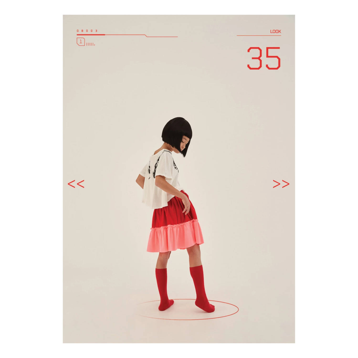 Flash Sale โญ Kawaii Two-Tone Skirt Red Little Creative Factory Fashion Teen, Children ๐ 5 Flash Sale โญ Kawaii Two-Tone Skirt Red Little Creative Factory Fashion Teen, Children ๐ - Image 5
