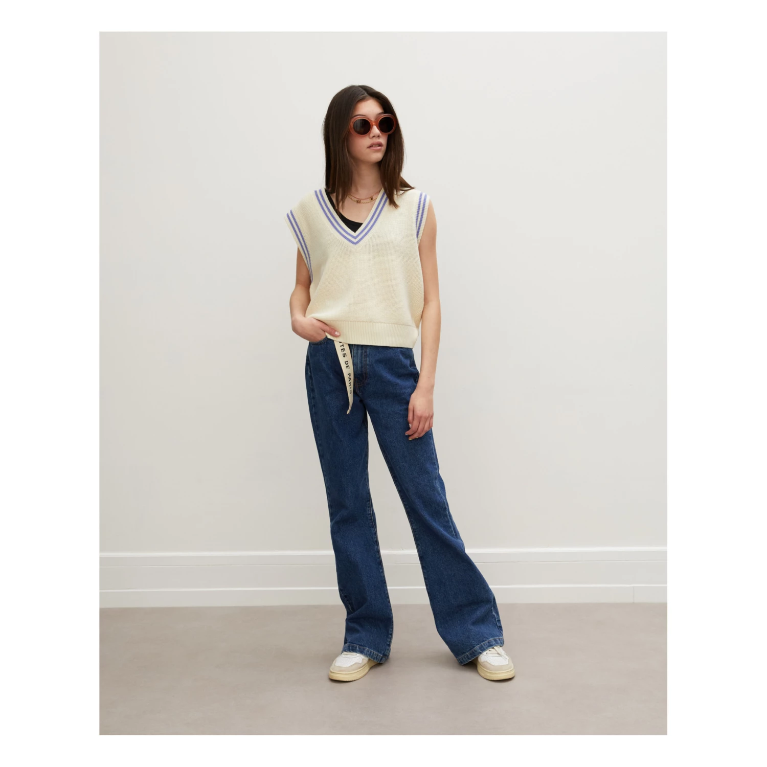 Best Pirce โ๏ธ Kendi Vest Off white Les Coyotes de Paris Fashion Teen, Children ๐ฅ 2 Best Pirce โ๏ธ Kendi Vest Off white Les Coyotes de Paris Fashion Teen, Children ๐ฅ - Image 2