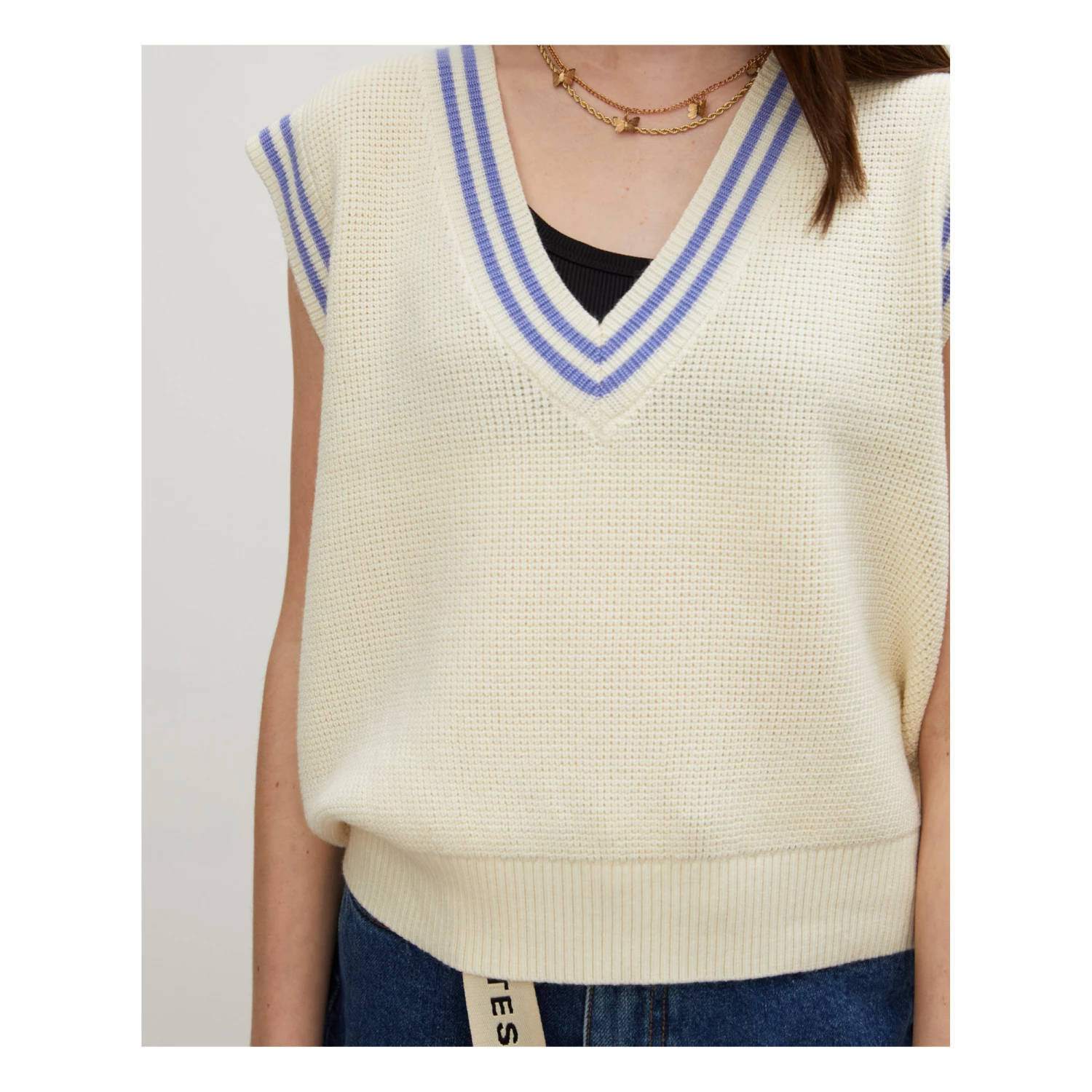 Best Pirce โ๏ธ Kendi Vest Off white Les Coyotes de Paris Fashion Teen, Children ๐ฅ 4 Best Pirce โ๏ธ Kendi Vest Off white Les Coyotes de Paris Fashion Teen, Children ๐ฅ - Image 4