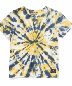 Discount 💯 Kerchow Tie-Dye T-Shirt Yellow Munsterkids Fashion Teen, Children 🎁