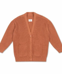 Coupon 🔔 Knitted Cardigan Camel Repose AMS Fashion Teen, Children 🎉