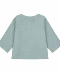 Discount 👍 La Petite Collection x Smallable - Cotton Muslin Kurta Shirt - Exclusive Blue Green La Petite Collection Fashion Baby, Children 🤩 -Outlet Kids' Fashion Store la petite collection x smallable cotton muslin kurta shirt exclusive blue green la petite collection fashion baby children 2