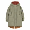 Coupon ⌛ Law Reversible Parka Khaki Finger in the nose Fashion Teen, Children 😀