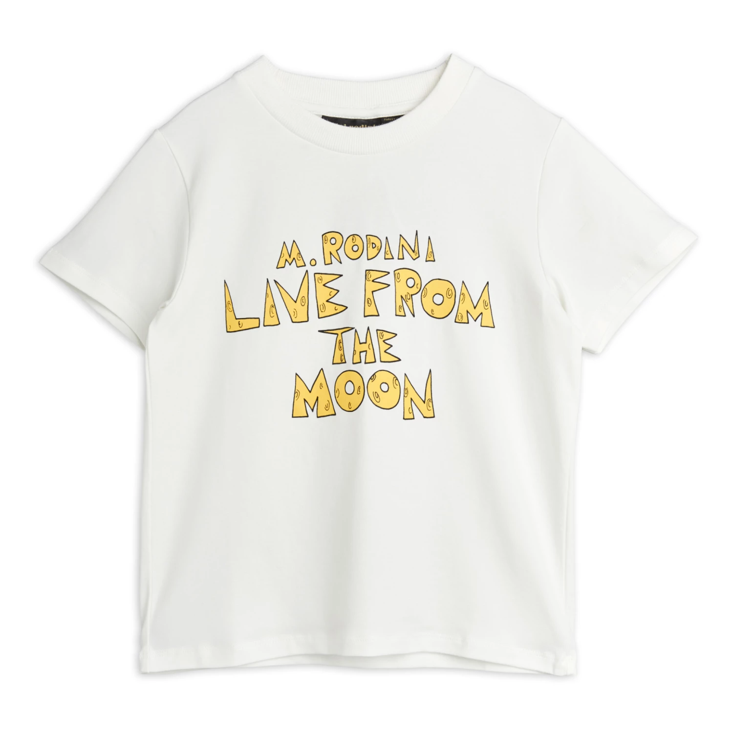 Outlet 𧨠“Live from the Moon” Organic Cotton T-shirt Ecru Mini Rodini Fashion Baby, Children β€οΈ 1 Outlet 𧨠“Live from the Moon” Organic Cotton T-shirt Ecru Mini Rodini Fashion Baby, Children β€οΈ